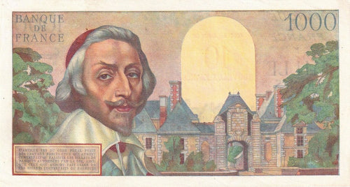 FRANCE, billet 10 NF sur 1000 Francs RICHELIEU 1957 F.53.01