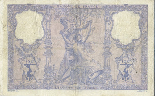 FRANCE, billet 100 Francs BLEU & ROSE 1909 F.21.24