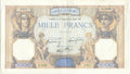 FRANCE, billet 1000 Francs CÉRÈS & MERCURE 1939 F.38.37