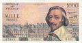 FRANCE, billet 1000 Francs RICHELIEU 1957