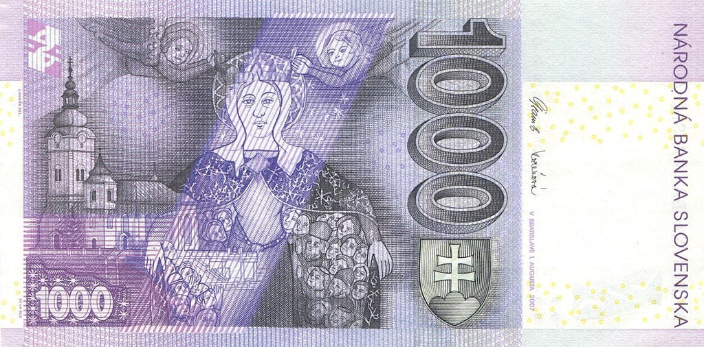 SLOVAQUIE, billet 1000 Korun 2007 P.47b
