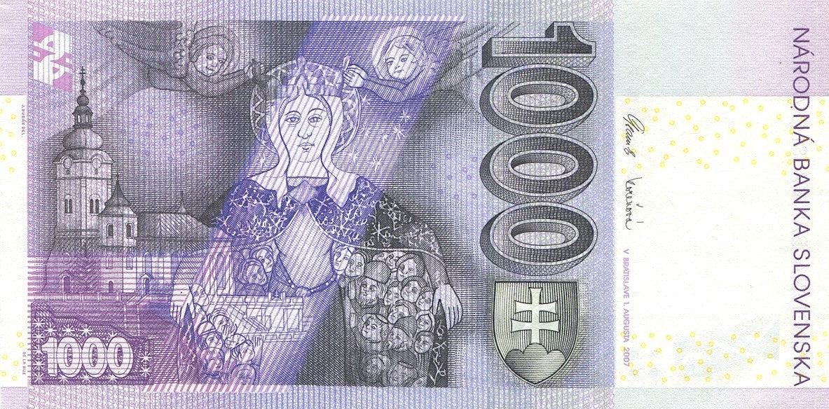 SLOVAQUIE, billet 1000 Korun 2007 P.47b