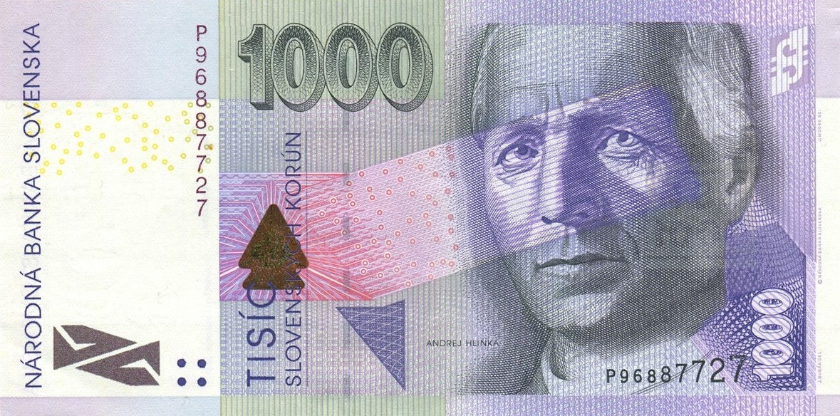 SLOVAQUIE, billet 1000 Korun 2007 P.47b