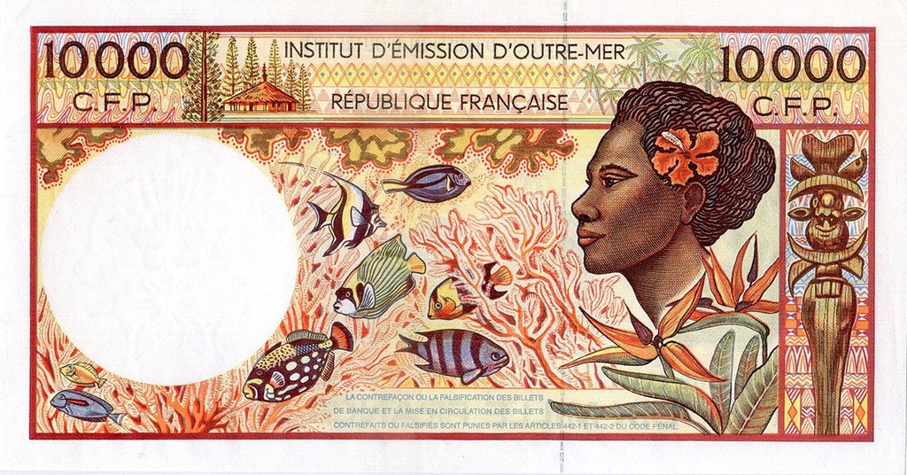 POLYNÉNIE FRANÇAISE, billet 10000 Francs 1995 P.4b