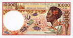 POLYNÉNIE FRANÇAISE, billet 10000 Francs 1995 P.4b