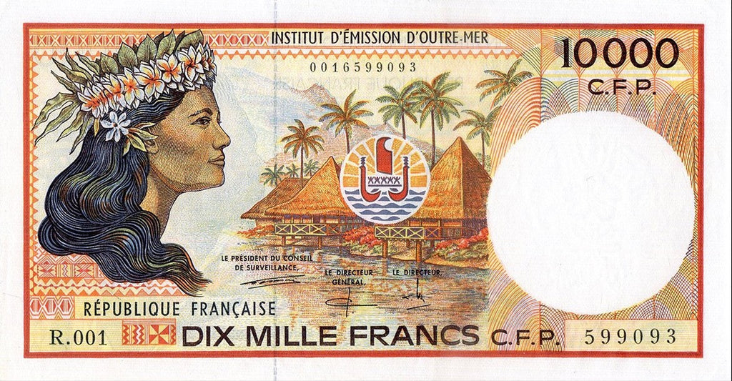 POLYNÉNIE FRANÇAISE, billet 10000 Francs 1995 P.4b