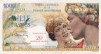 SAINT PIERRE & MIQUELON, billet 20 NF sur 1000 Francs 1964 P.34