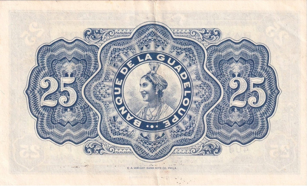 GUADELOUPE, billet 25 Francs 1945 P.22b