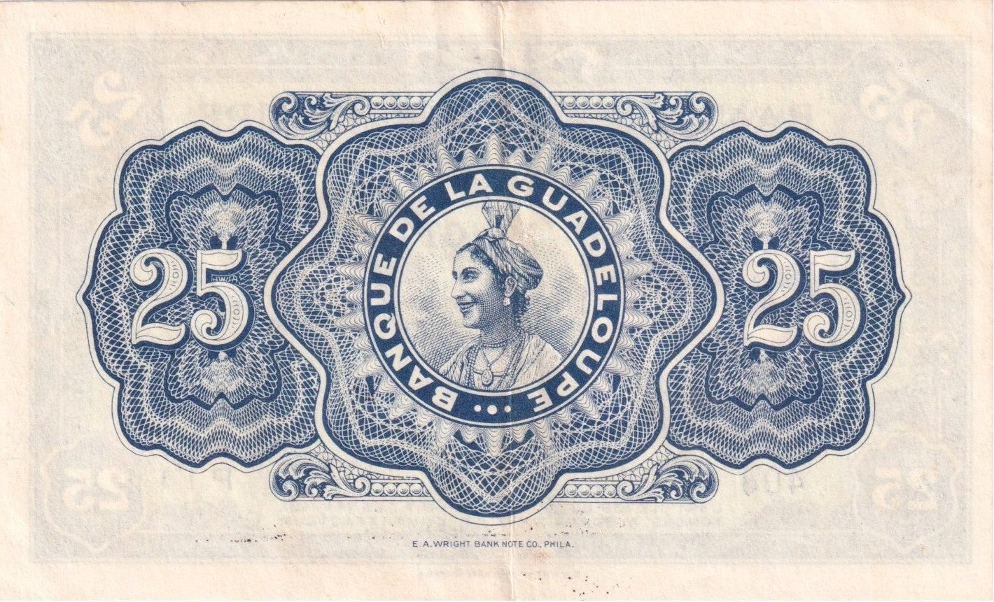 GUADELOUPE, billet 25 Francs 1945 P.22b