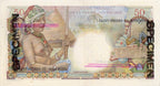 SAINT PIERRE ET MIQUELON, billet 50 Francs Belain d'Esnambuc Spécimen 1960 P.31s Erreur inversion