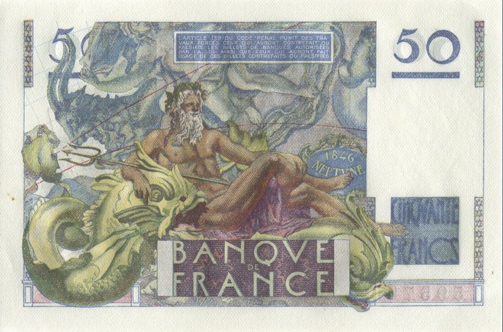 FRANCE, billet 50 Francs LE VERRIER 1947 F.20.8