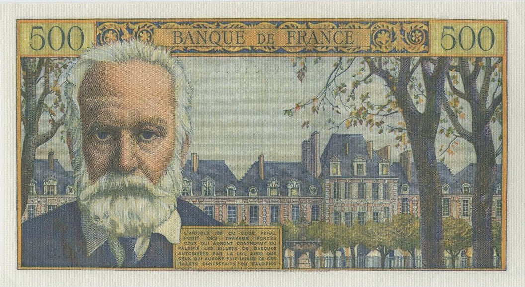 FRANCE, billet 500 Francs VICTOR HUGO 1954 F.35.1