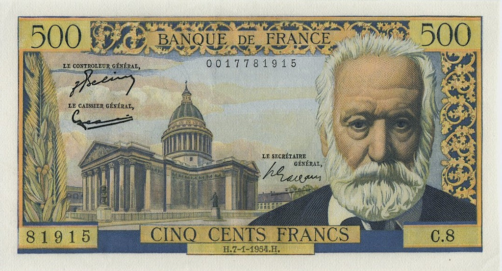 FRANCE, billet 500 Francs VICTOR HUGO 1954 F.35.1
