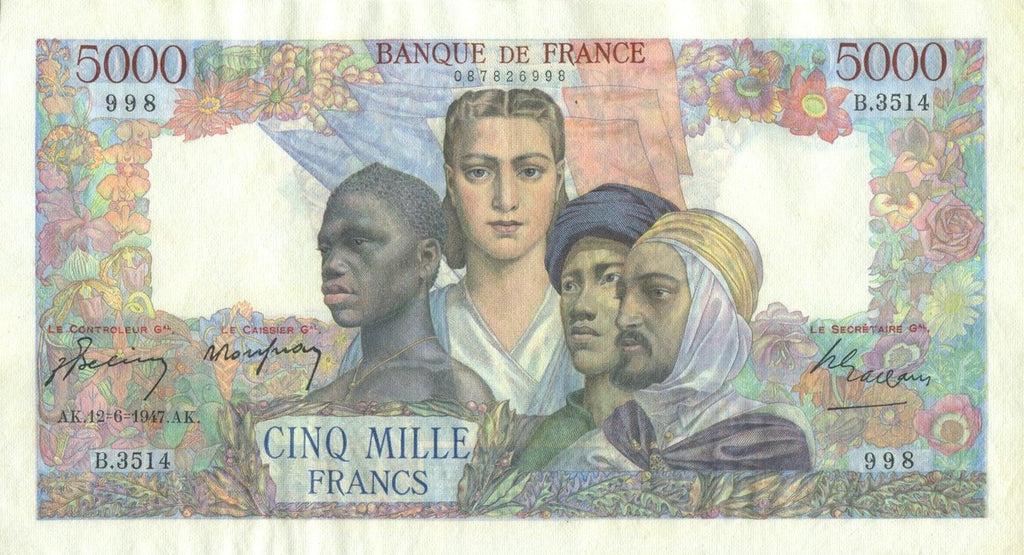 FRANCE, billet 5000 Francs EMPIRE FRANÇAIS 1947 F.47.60