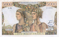 FRANCE, billet 5000 Francs TERRE ET MER 1952 F.48.6