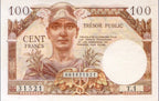 FRANCE, billet 100 Francs TRÉSOR FRANÇAIS 1955 F.34.1