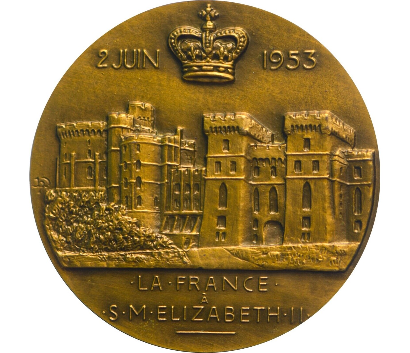 Médaille ELISABETH II Couronnement de sa Majesté la Reine d’Angleterre